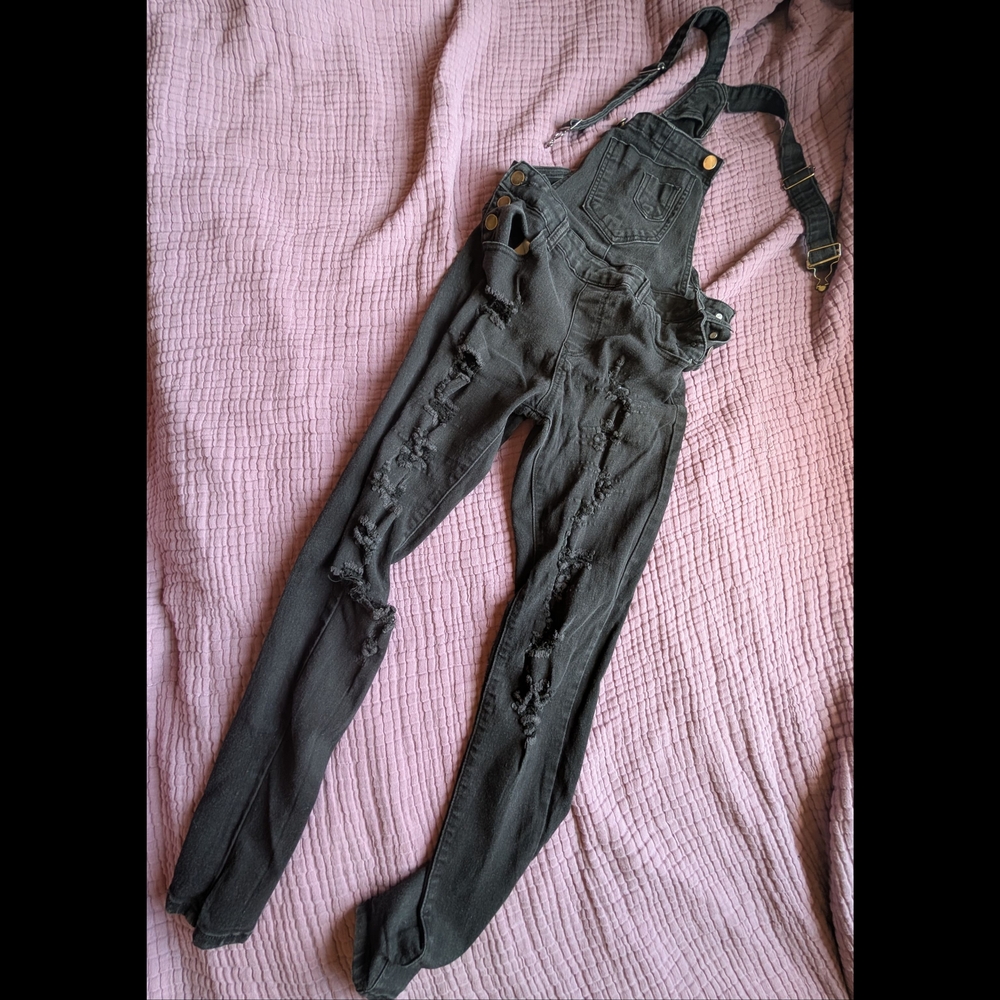 Distressed Overalls - XS/small